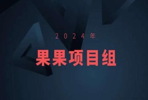 2024年果果项目组项目合集-果果最新项目-优优云网创