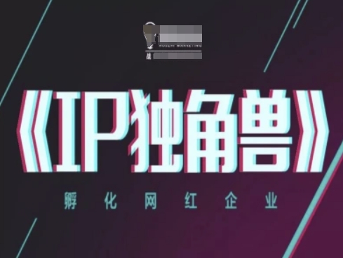 IP独角兽，孵化网红企业，ip教程-优优云网创