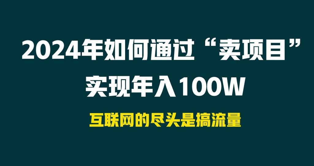 2024年如何通过“卖项目”实现年入100W-优优云网创