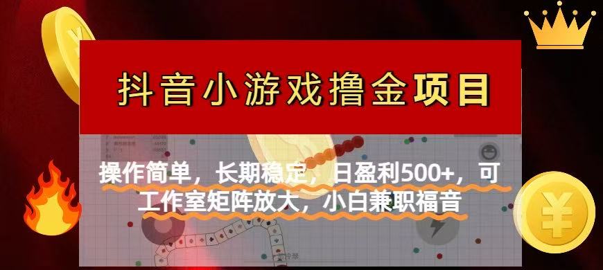 【抖音小游戏发行人计划项目】操作简单，长期稳定，日盈利500+，可工作…-优优云网创