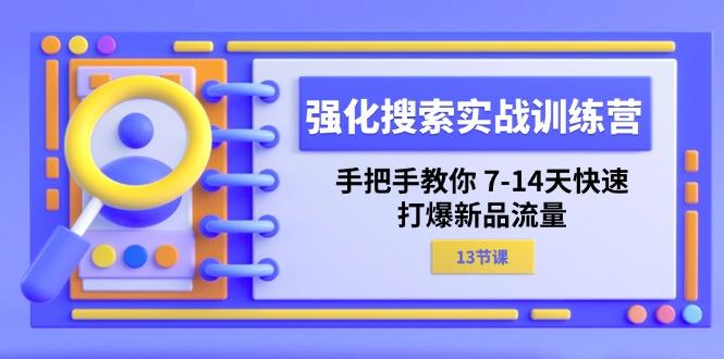强化 搜索实战训练营，手把手教你 7-14天快速-打爆新品流量(13节课-优优云网创