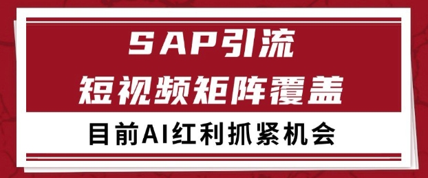 小红书某音sap赛道引流获客 自热矩阵日引200+【揭秘】-优优云网创
