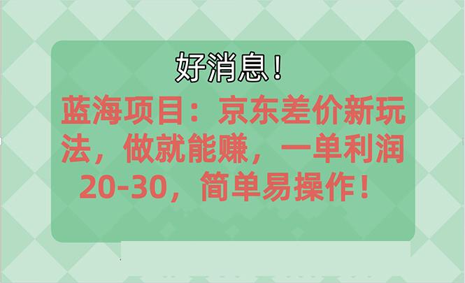 越早知道越能赚到钱的蓝海项目：京东大平台操作，一单利润20-30，简单…-优优云网创