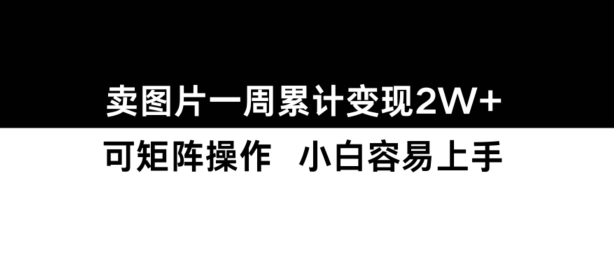 小红书【卖图片】一周累计变现2W+小白易上手-优优云网创