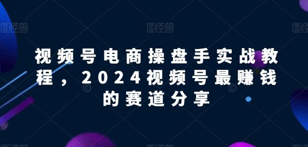 视频号电商实战教程，2024视频号最赚钱的赛道分享-优优云网创