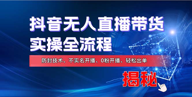 在线赚钱新途径：如何用抖音无人直播实现财务自由，全套实操流程，含…-优优云网创