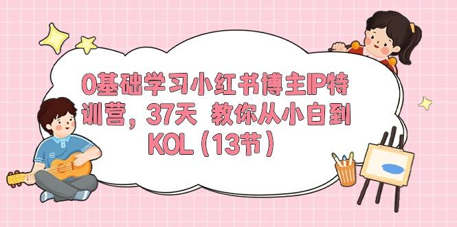 0基础学习小红书博主IP特训营，37天 教你从小白到KOL(13节-优优云网创