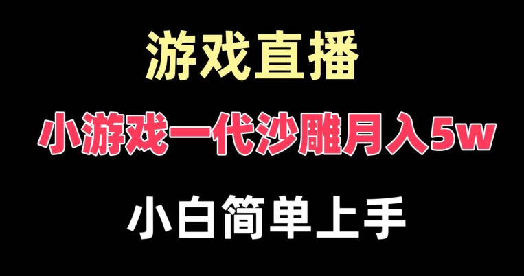 玩小游戏一代沙雕月入5w，爆裂变现，快速拿结果，高级保姆式教学【揭秘】-优优云网创
