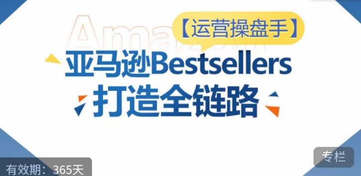 运营操盘手！亚马逊Bestsellers打造全链路，选品、Listing、广告投放全链路进阶优化-优优云网创