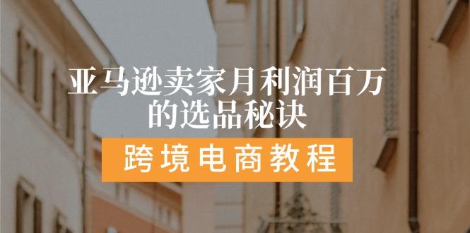 亚马逊卖家月利润百万的选品秘诀:  抓重点/高利润/大方向/大类目/选品…-优优云网创