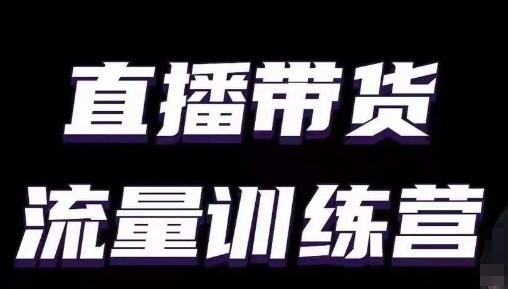 直播带货流量训练营，小白主播必学直播课-优优云网创