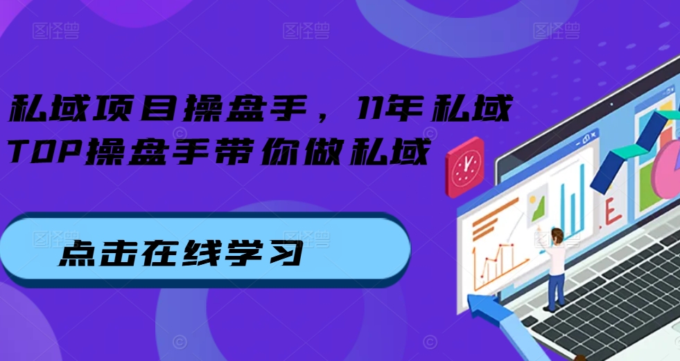 私域项目操盘手，11年私域TOP操盘手带你做私域-优优云网创