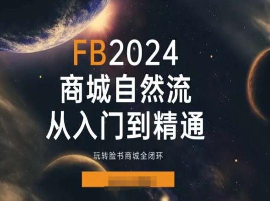 2024Faceboo商城自然流(从入门到精通)，玩转脸书商城全闭环-优优云网创