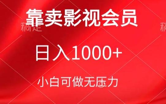 靠卖影视会员，日入1000+，落地保姆级教程，新手可学【揭秘】-优优云网创