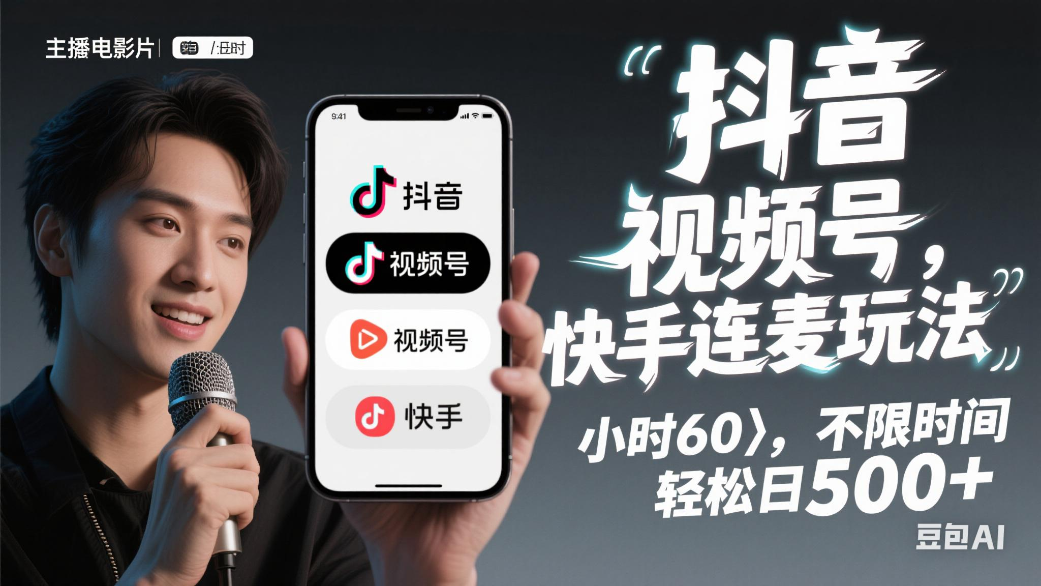 （14899期）抖音，快手，视频号无脑连麦玩法！快速入门，单日稳冲1000+-优优云网创
