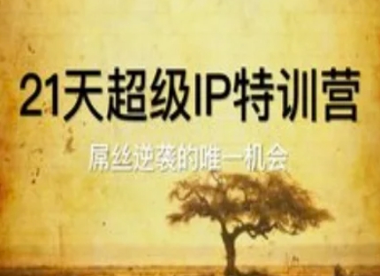 21天超级IP特训营，屌丝逆袭的唯一机会-优优云网创