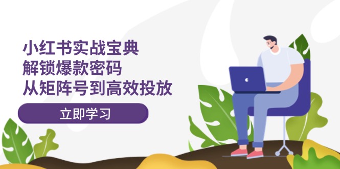 小红书实战宝典：解锁爆款密码，从矩阵号到高效投放-优优云网创