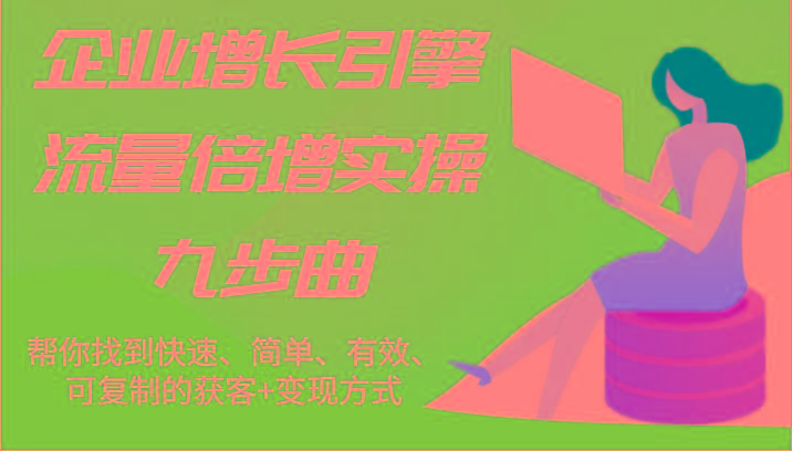 企业增长引擎流量倍增实操九步曲，帮你找到快速、简单、有效、可复制的获客+变现方式-优优云网创