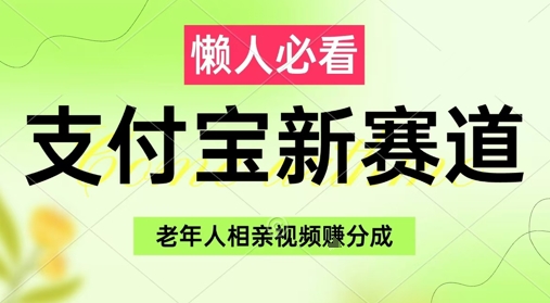 支付宝新赛道，利用老年人相亲视频，挣分成收益，轻松月入过W，操作简单-优优云网创