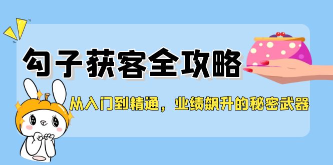 从入门到精通，勾子获客全攻略，业绩飙升的秘密武器-优优云网创