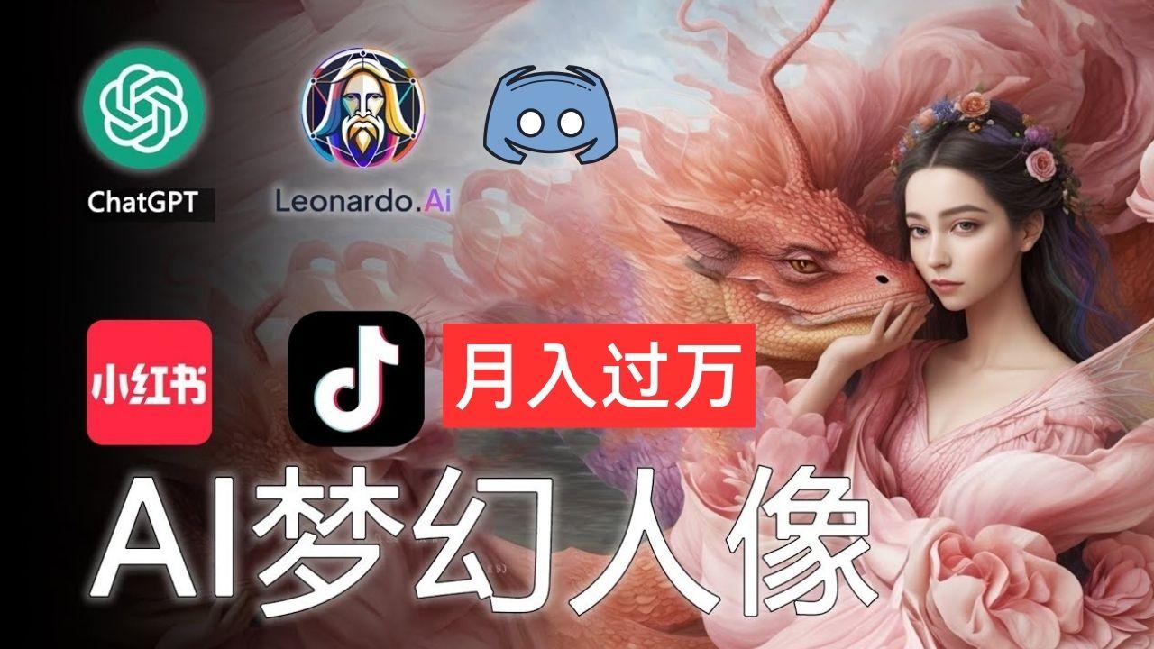 AI摄影梦幻人像：零基础也能月入过万的秘密-优优云网创