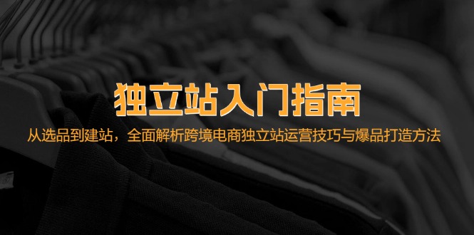 独立站入门指南：从选品到建站，全面解析跨境电商独立站运营技巧与爆品…-优优云网创