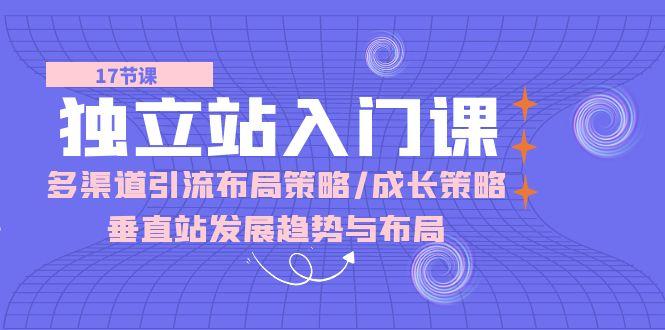 独立站 入门课：多渠道 引流布局策略/成长策略/垂直站发展趋势与布局-优优云网创