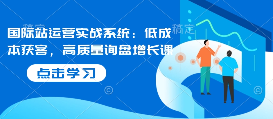 国际站运营实战系统：低成本获客，高质量询盘增长课-优优云网创