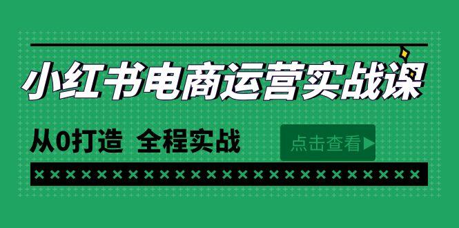 (9946期)最新小红书·电商运营实战课，从0打造  全程实战(65节视频课)-优优云网创