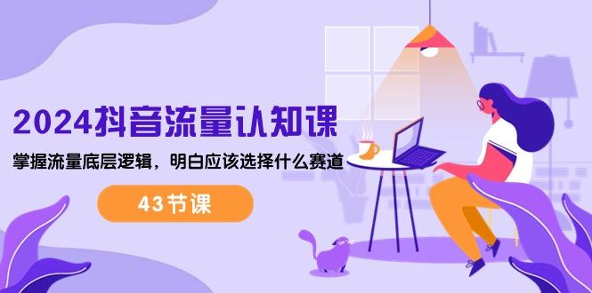 2024抖音流量·认知课：掌握流量底层逻辑，明白应该选择什么赛道 (43节课-优优云网创
