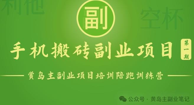 手机搬砖小副业项目训练营1.0，实测1小时收益50+，一部手机轻松日入100+-优优云网创