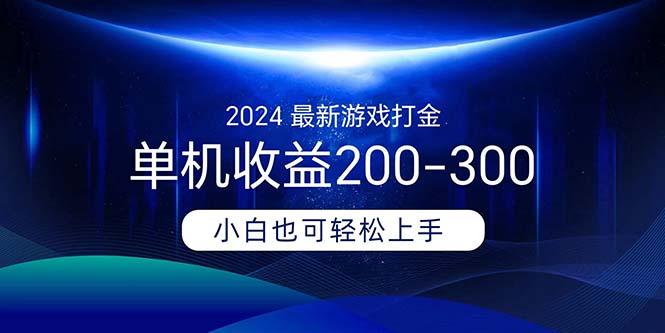 2024最新游戏打金单机收益200-300-优优云网创