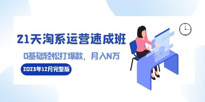 21天淘系运营-速成班2023年12月完整版：0基础轻松打爆款，月入N万-110节课-优优云网创