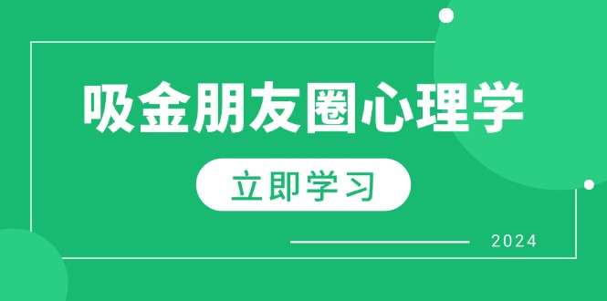朋友圈吸金心理学：揭秘心理学原理，增加业绩，打造个人IP与行业权威-优优云网创
