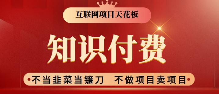 2024互联网项目天花板，新手小白也可以通过知识付费月入10W，实现财富自由【揭秘】-优优云网创