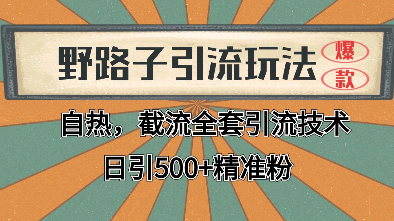 抖音小红书视频号全平台引流打法，全自动引流日引2000+精准客户-优优云网创