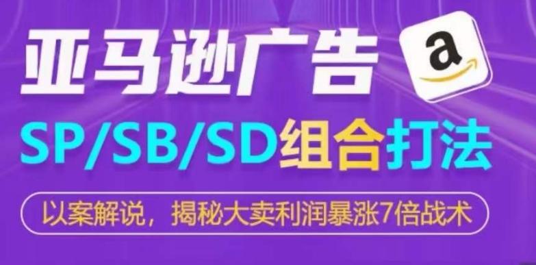 亚马逊SP/SB/SD广告组合打法，揭秘大卖利润暴涨7倍战术-优优云网创