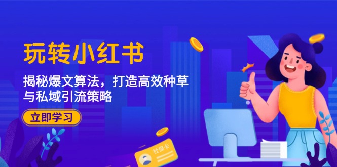 玩转小红书：揭秘爆文算法，打造高效种草与私域引流策略-优优云网创