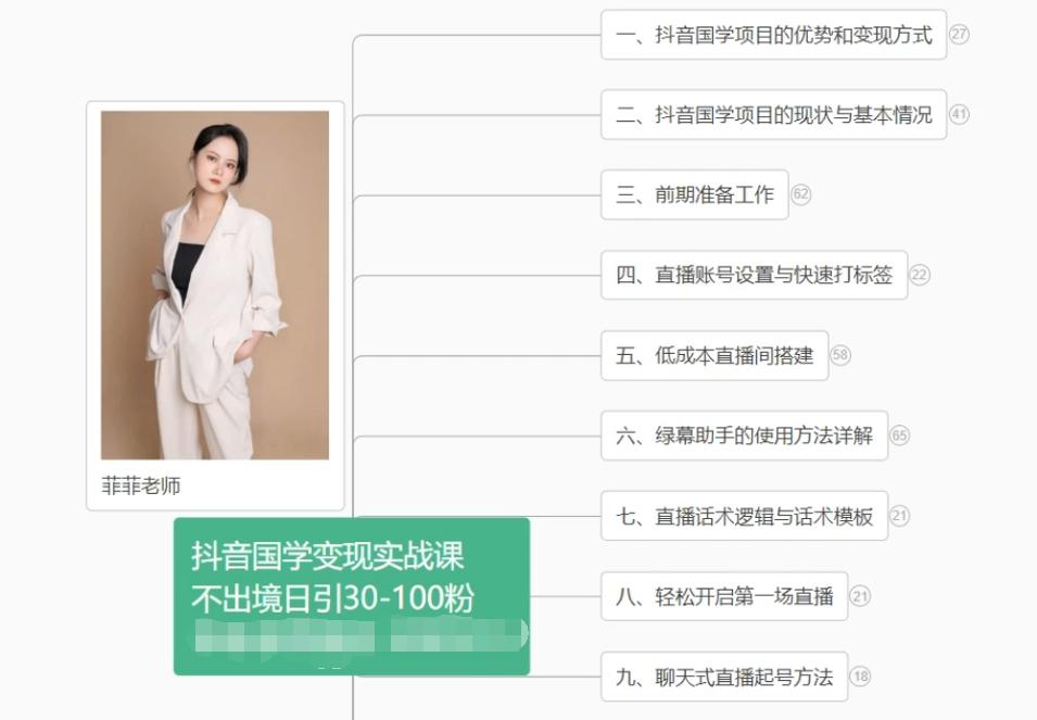 抖音国学变现项目：不出境日引30-100粉实战课程-优优云网创