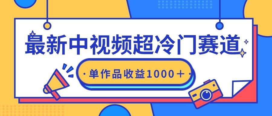 (9275期)最新中视频超冷门赛道，轻松过原创，单条视频收益1000＋-优优云网创