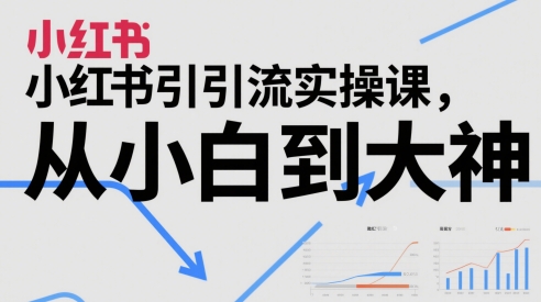 小红书引流实操课，从小白到大神-优优云网创