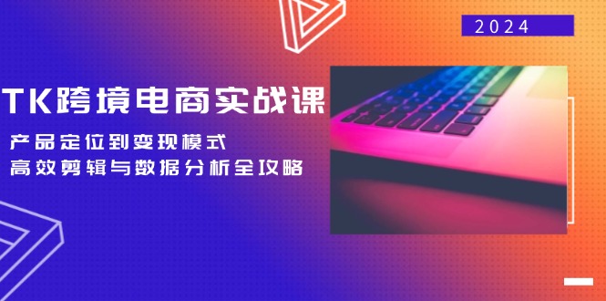 TK跨境电商实战课：产品定位到变现模式，高效剪辑与数据分析全攻略-优优云网创