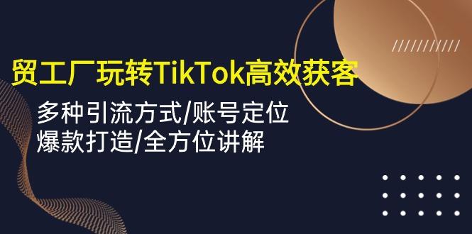 外贸工厂玩转TikTok高效获客，多种引流方式/账号定位/爆款打造/全方位讲解-优优云网创