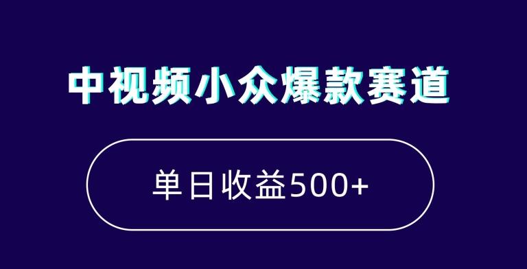 中视频小众爆款赛道，7天涨粉5万+，小白也能无脑操作，轻松月入上万【揭秘】-优优云网创