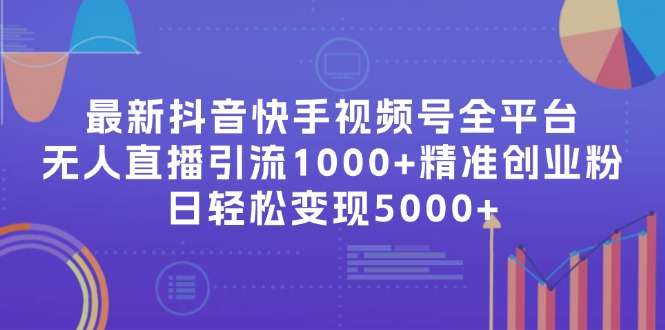 最新抖音快手视频号全平台无人直播引流1000+精准创业粉，日轻松变现5000+-优优云网创