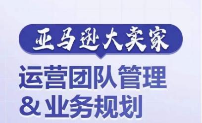 亚马逊大卖家-运营团队管理&业务规划，为你揭秘如何打造超强实力的运营团队-优优云网创