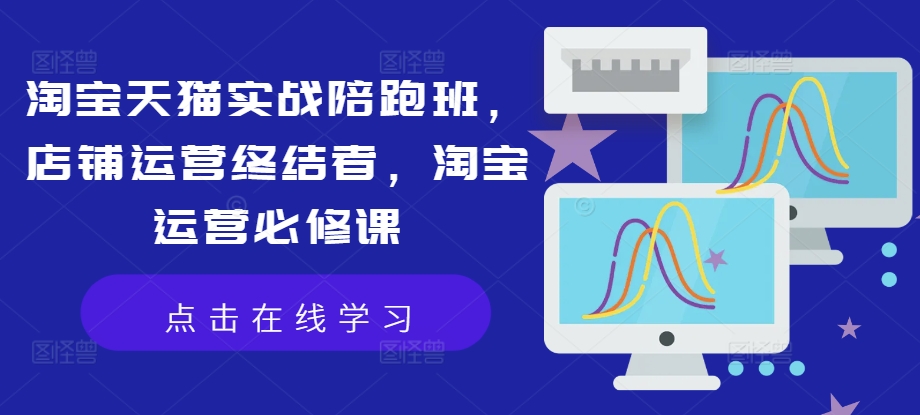 淘宝天猫实战陪跑班，店铺运营终结者，淘宝运营必修课-优优云网创