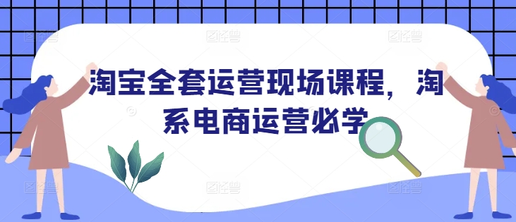淘宝全套运营现场课程，淘系电商运营必学-优优云网创