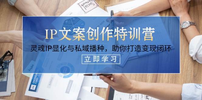 IP文案创作特训营，灵魂IP显化与私域播种，助你打造变现闭环(14节课)-优优云网创