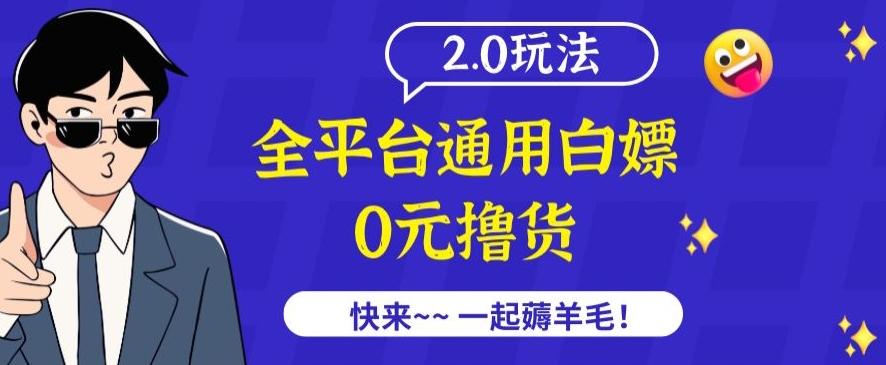 外面收费2980的全平台通用白嫖撸货项目2.0玩法【仅揭秘】-优优云网创